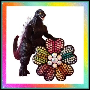 AMAZING RAINBOW ☆ RHINESTONE RING ☆ ADJUSTABLE BACK